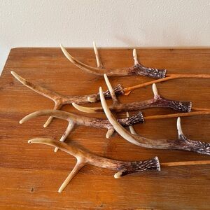 Whitetail Deer Antler Stem Picks Bundle